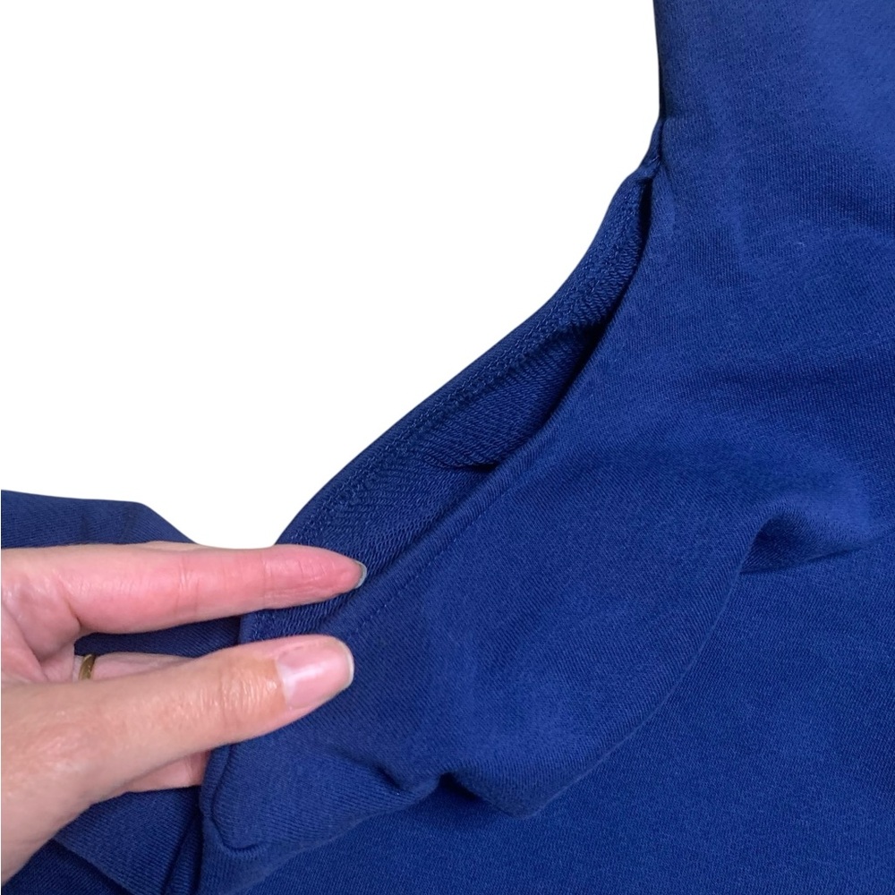 Varley Blue Cold Shoulder Pullover Sweatshirt Wom… - image 4